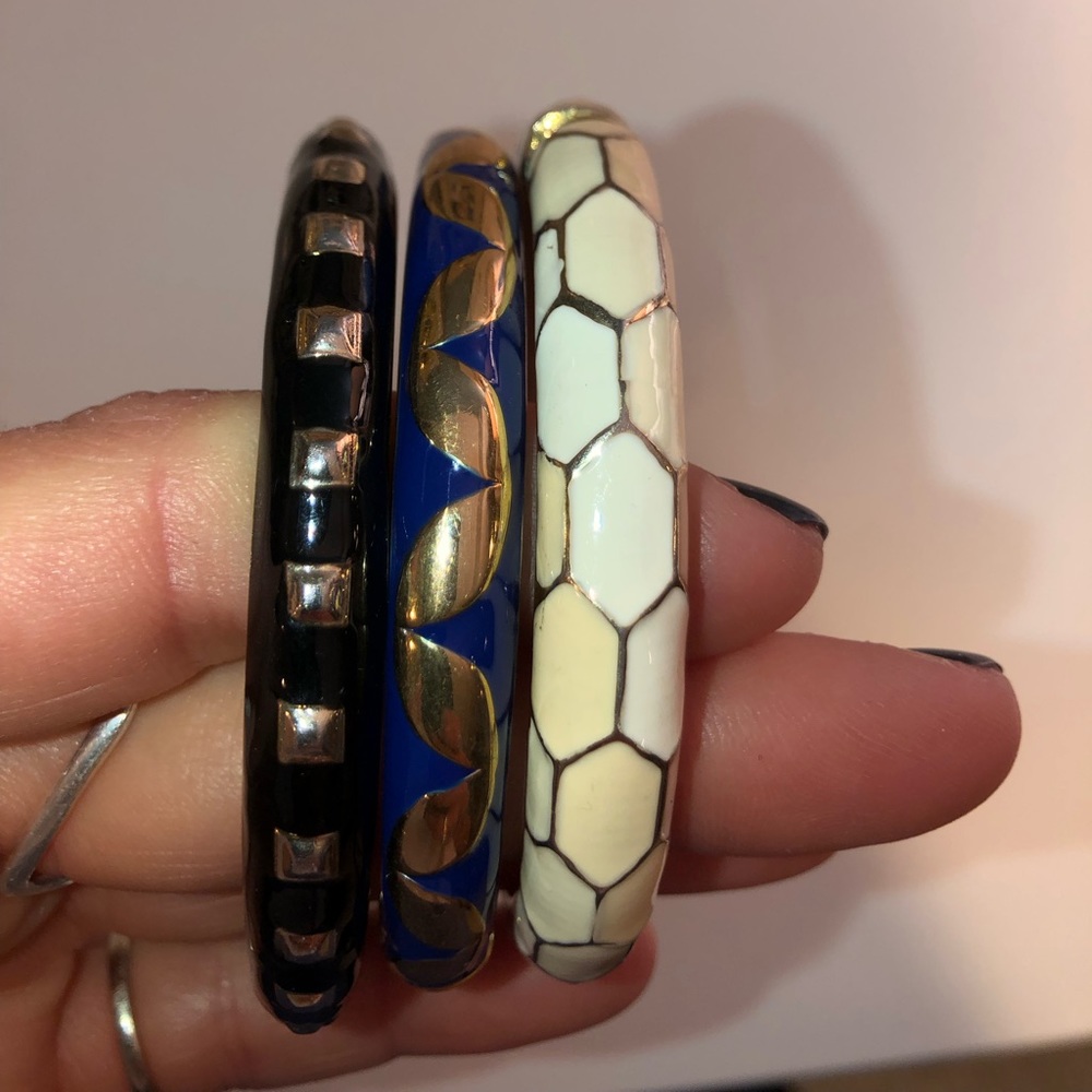 3 bangle bracelets